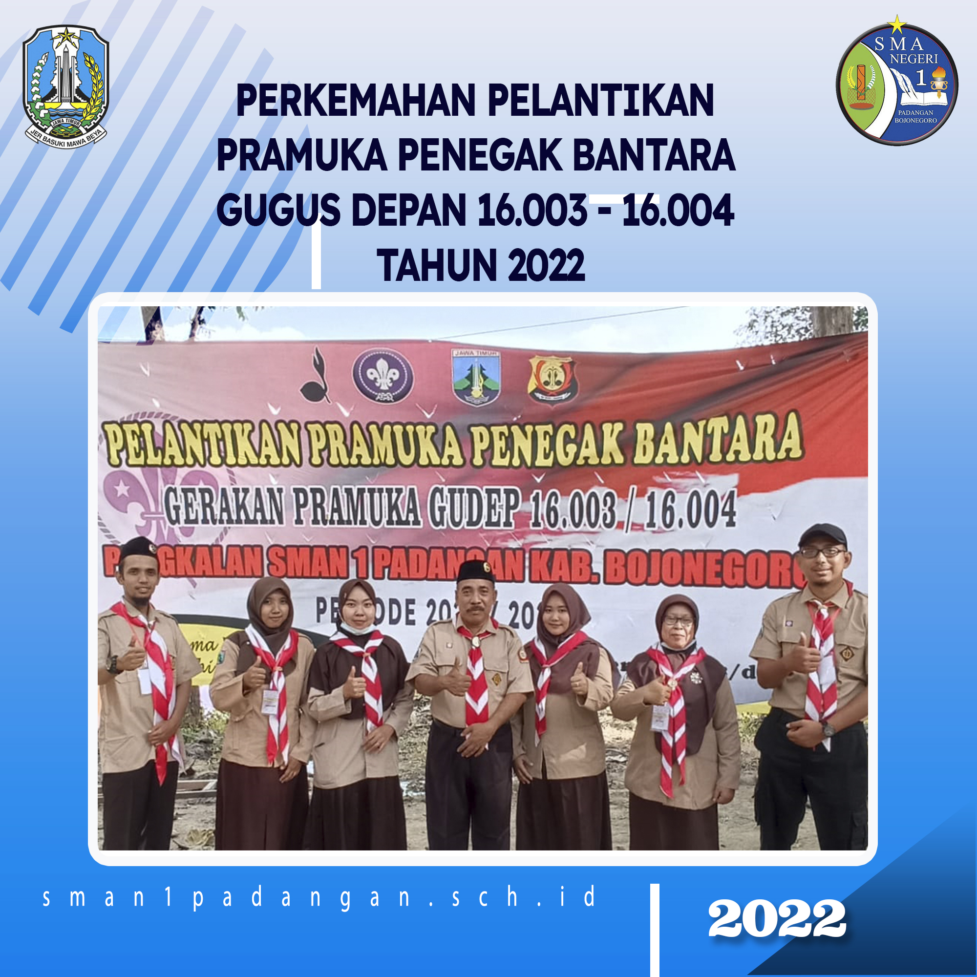 Pelantikan Pramuka Penegak Bantara Gugus Depan 16003 16004 Tahun 2022 Sman 1 Padangan 6068